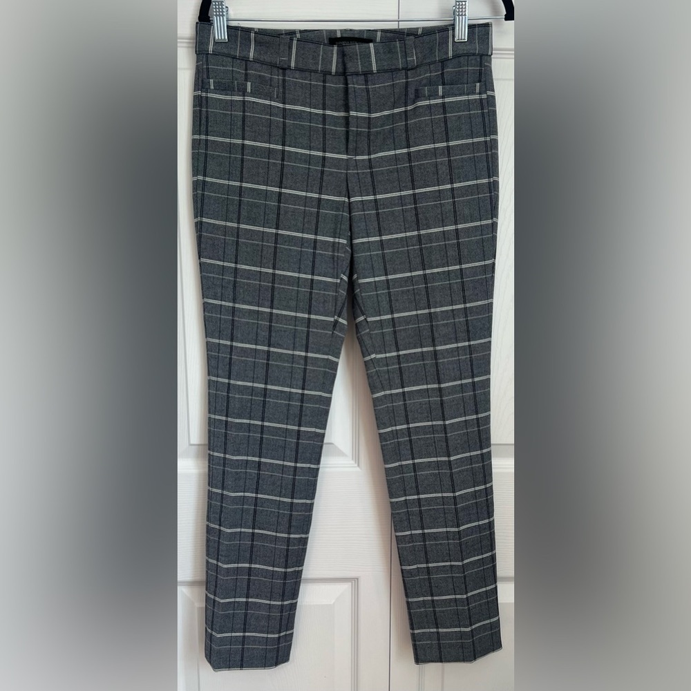 Women's Banana Republic Gray Plaid Sloan Slacks